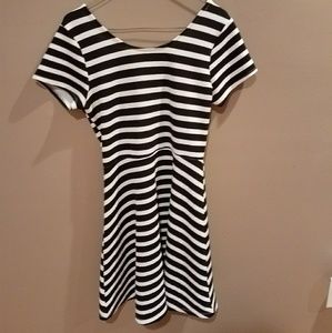 MUST GO Striped Skater Dress